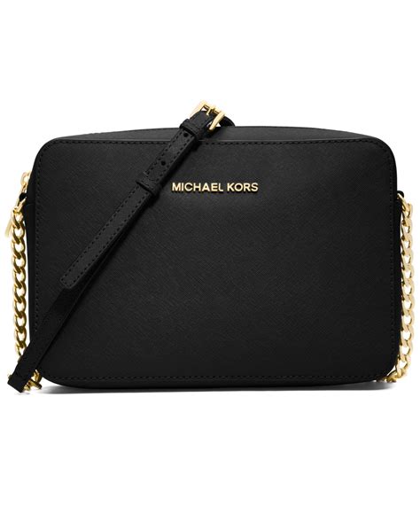 michael kors lg ew crossbody black|michael kors jet crossbody set.